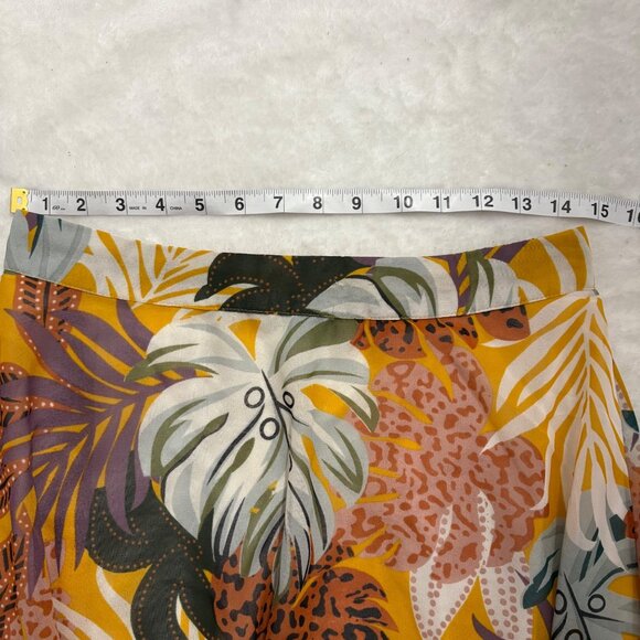 Mix Nouveau Womens Bohemian Tropical Maxi Skirt Elastic Waist Lightweight Size M - Picture 8 of 8